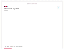 Tablet Screenshot of melbournelegveincentre.com.au
